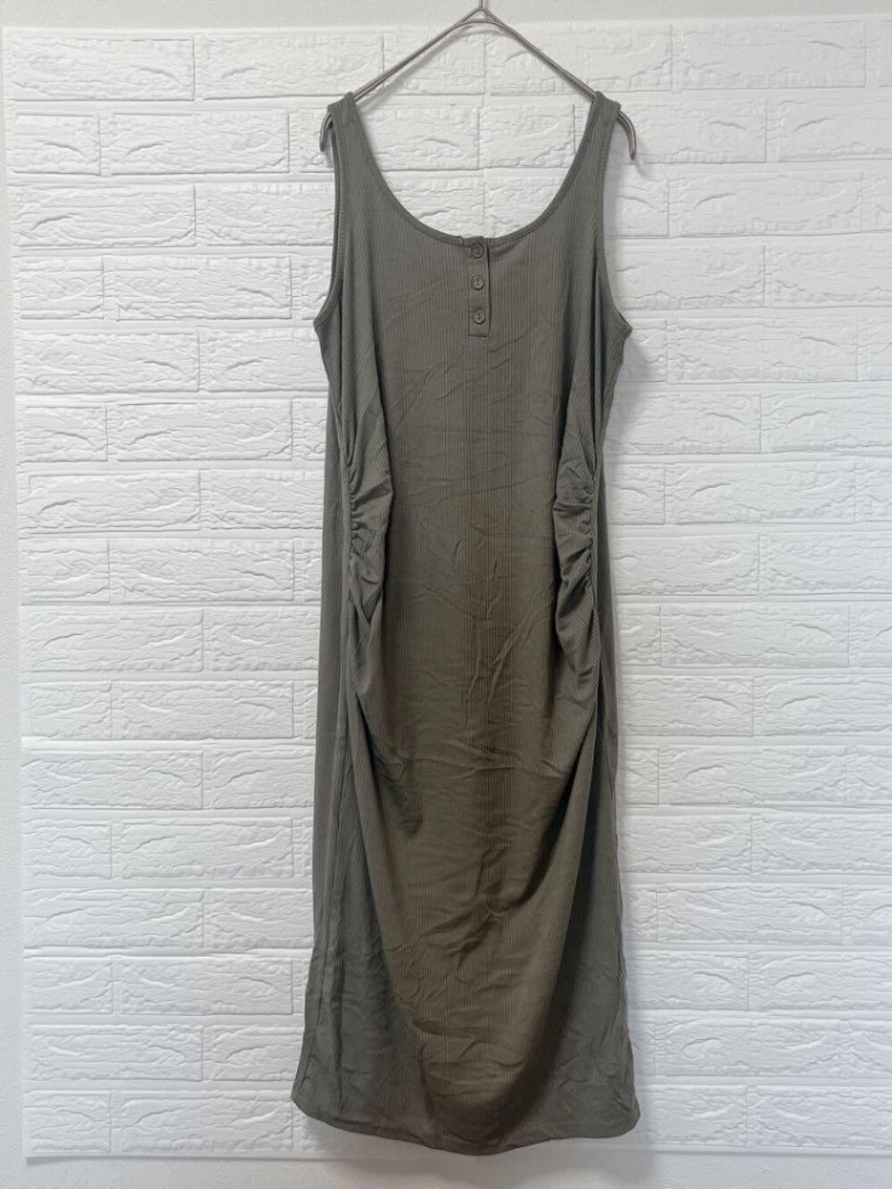 Heartips Sleeveless Dress Olive Khaki